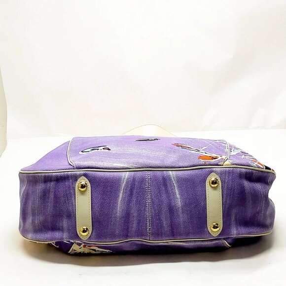 Louis Vuitton LV Shoulder Bag Galliera Riviera GM Purple Canvas 900-082125 - Picture 5 of 14